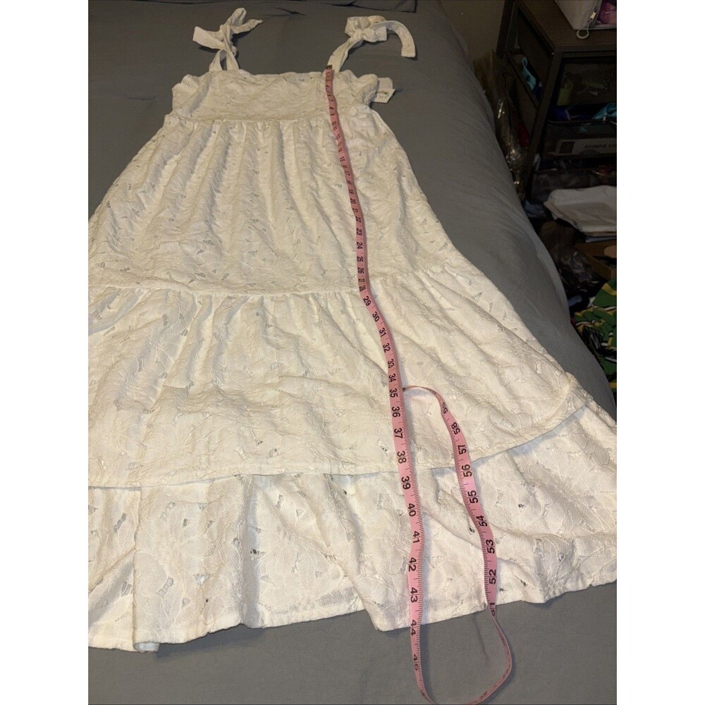 a calin flying tomato dress Size Large White Lace  New With Tags - Picture 7 of 10